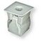 Ecrou de serrage blanc D5,5 trou 11X11